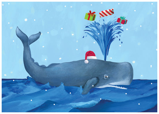 Whale Holiday Holiday Card