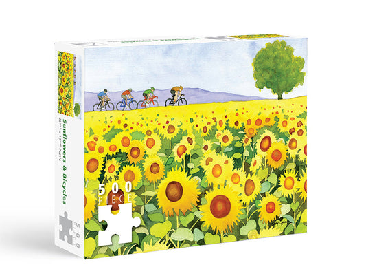 Sunflower and Bikes Puzzle - 500pc