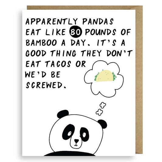 Pandas and Tacos Card