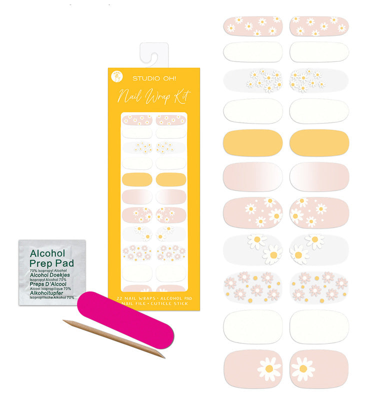 Dizzy Daisies Mani Nail Wrap Kit