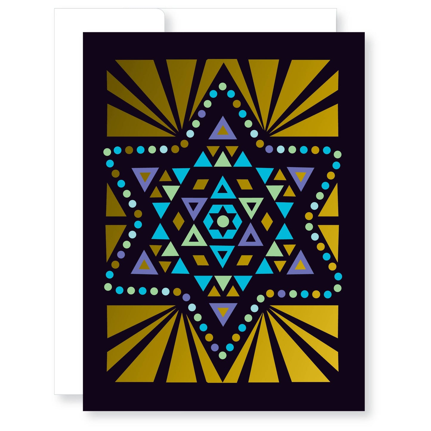 Star of David Bat Mitzvah Card