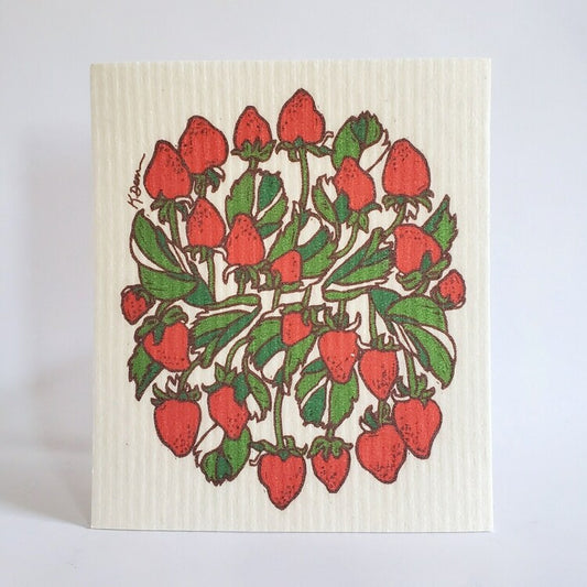 Strawberry Swedish Dishcloth