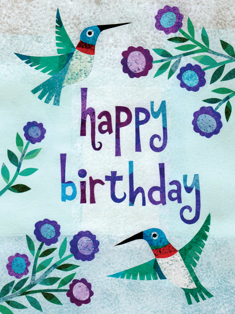 Hummingbirds Card – Allport Editions