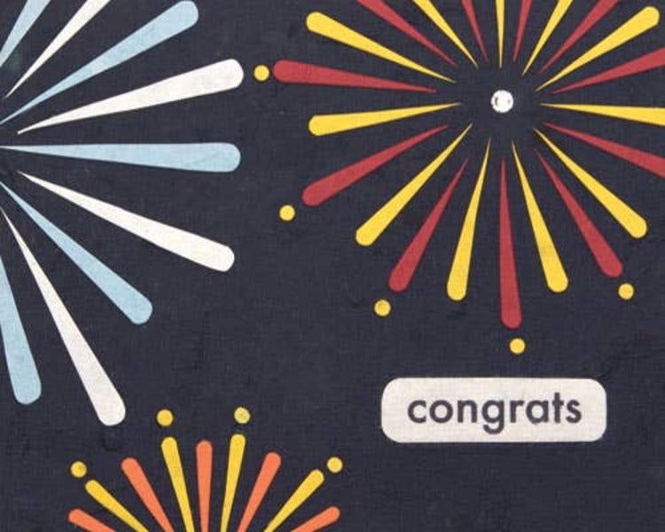 Firework Congratulations Card