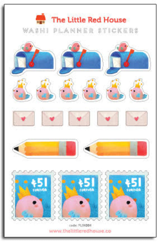 Snail Mail Birdie Tiny Stickers