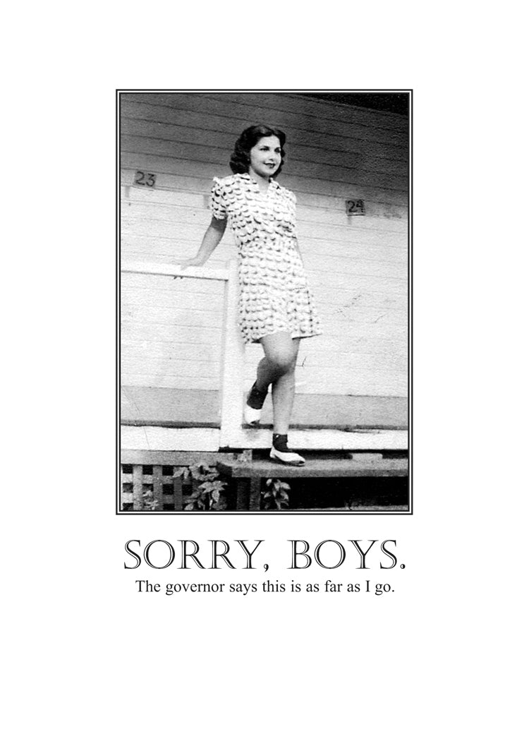 Sorry Boys Humor Card