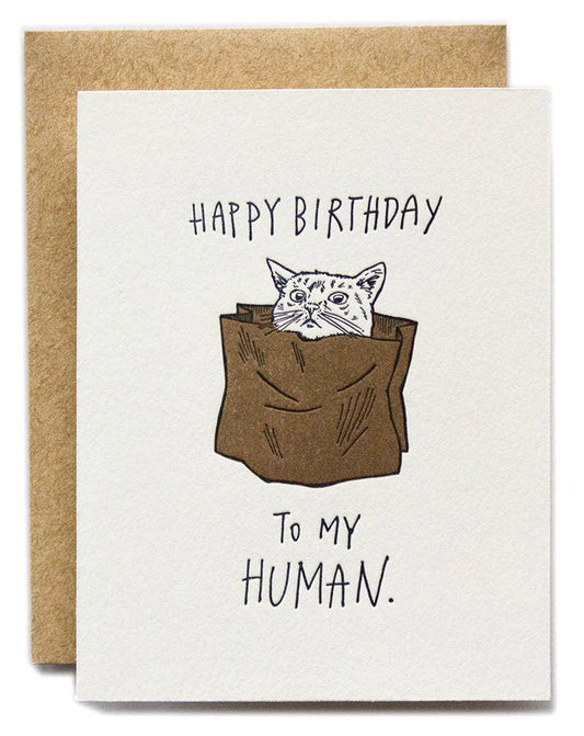 Happy Birthday To My Human Card
