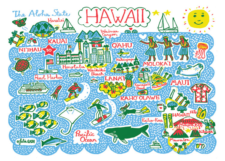 Statescapes: Hawaii Card – Allport Editions