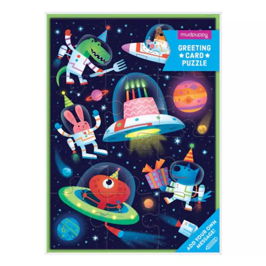 Cosmic Party Puzzle Card - 12pc