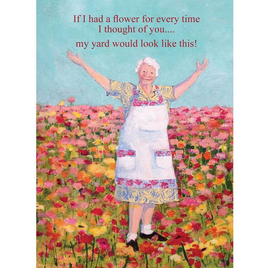 If I Had A Flower Birthday Card