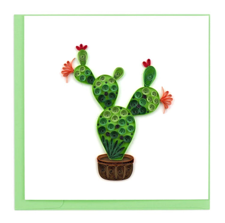 Cactus Prickly Pear Quilling Card