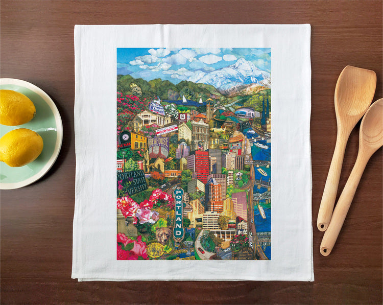 Portland Cityscape Towel