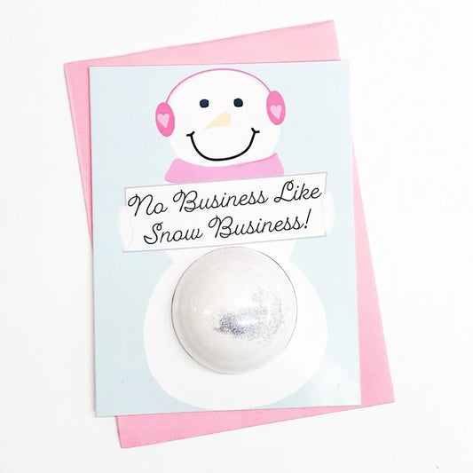 Snowman Bath Bomb Card