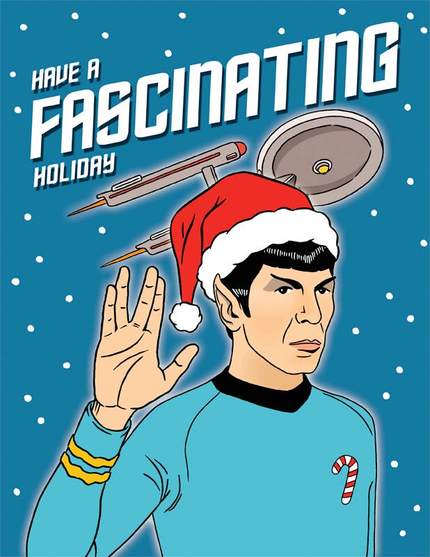 Spock Fascinating Holiday Card