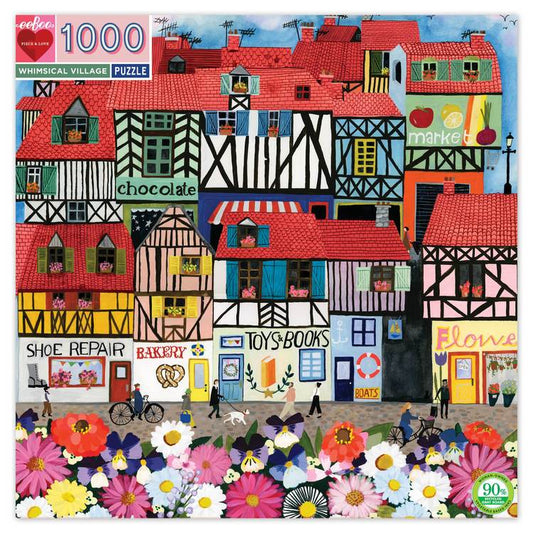 Whimsical Village Puzzle - 1000pc