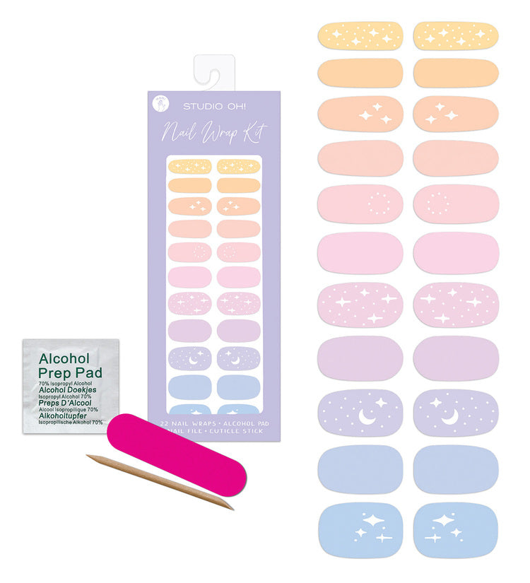 Pastel Ombre Mani Nail Wrap Kit