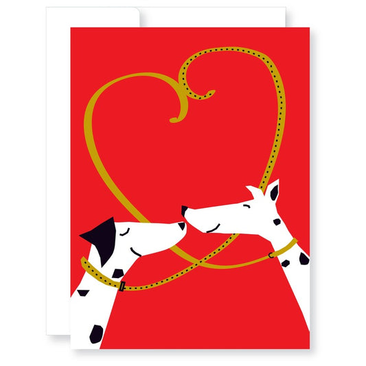 Dalmatians in Love Valentine's Day Card