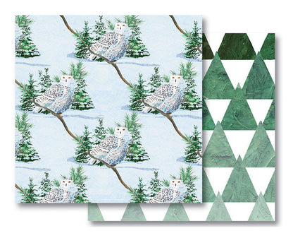 Snowy White Owl Reversible Eco-Wrap