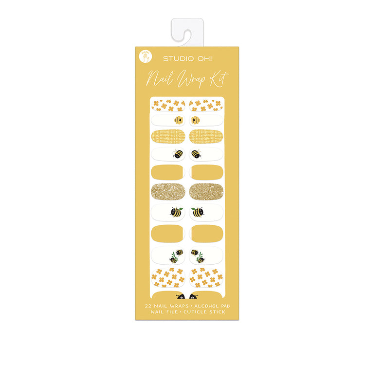 Buzzy Bees Nail Wrap Kit