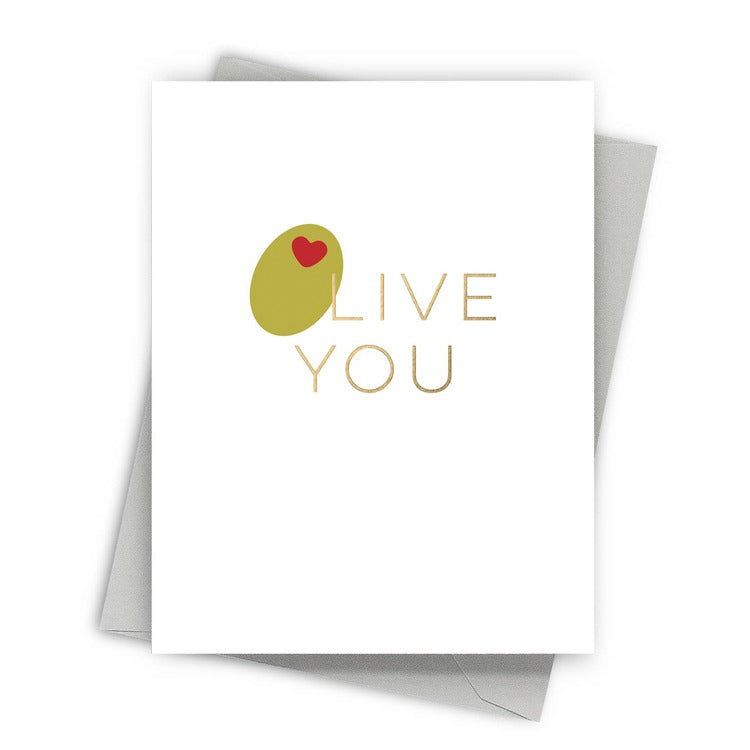 Olive You Love Card