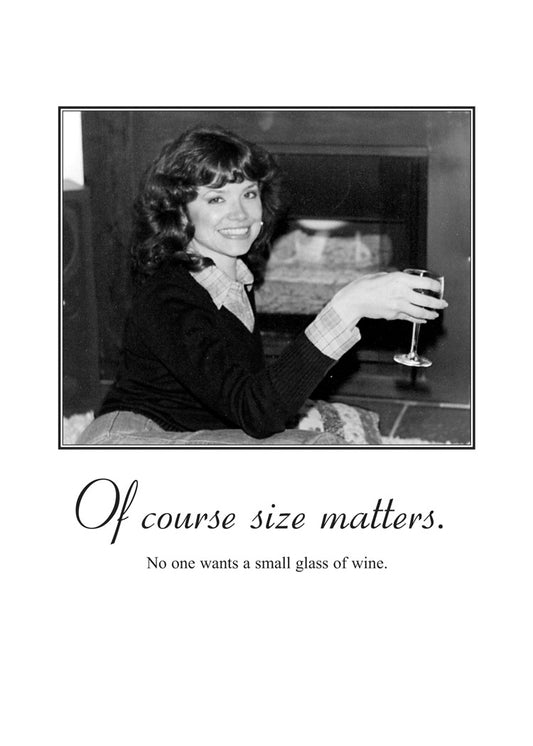 Size Matters Humor Card