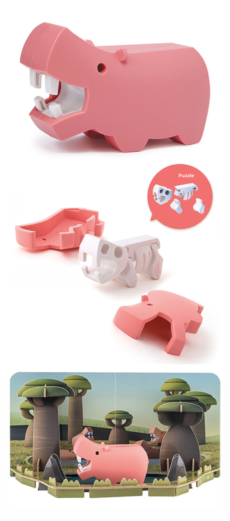 Hippo Puzzle Toy