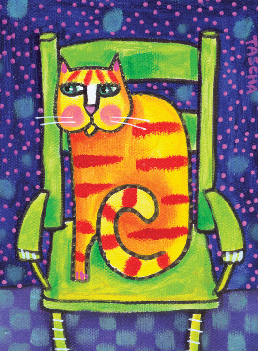 Orange Cat Mini Card