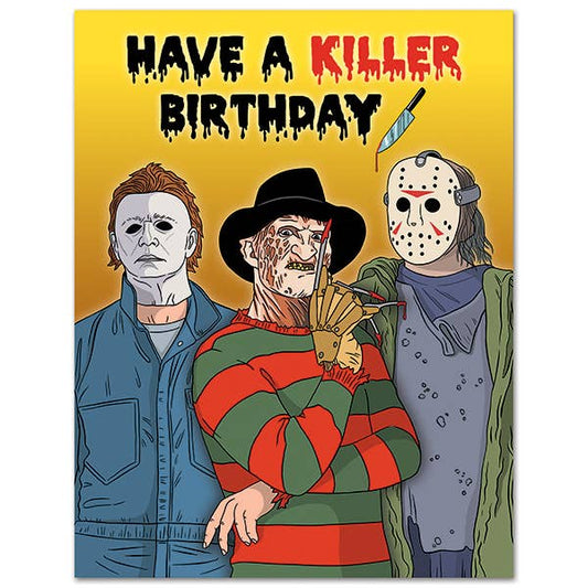 Cult Horror Killer Birthday Card