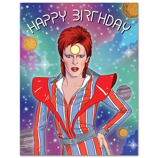 David Bowie Star Birthday Card