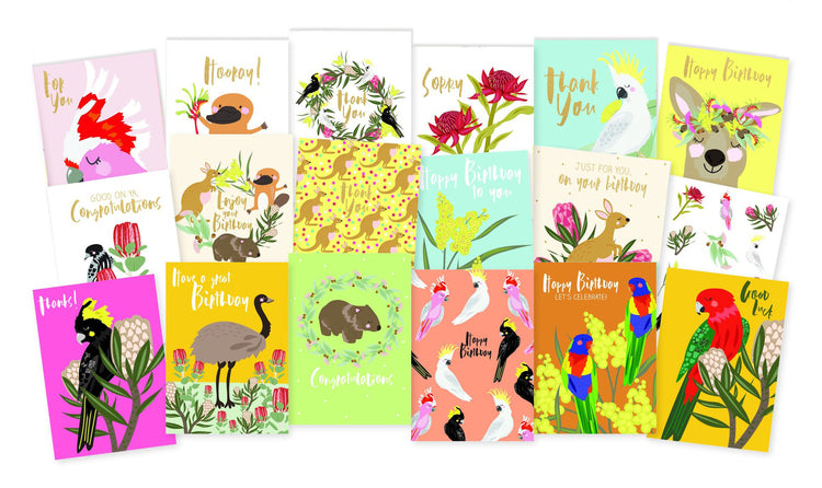 Australiana Wildlife Card Set, 22 Cards!