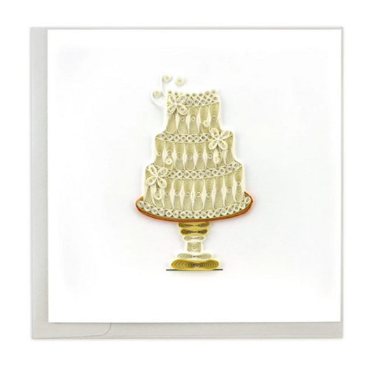 Wedding Cake Quilling Card