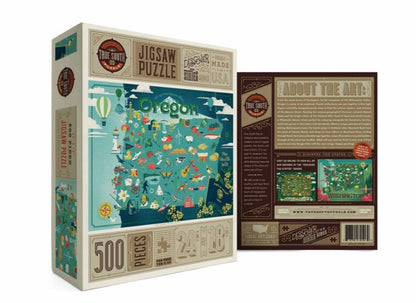 Oregon Map Puzzle - 500pc