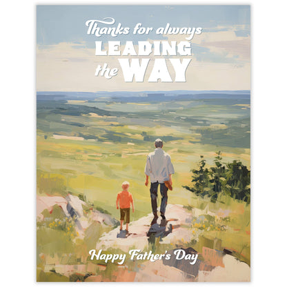 Leading the Way Father's Day Card