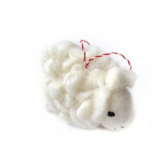 Sheep Felted Ornament