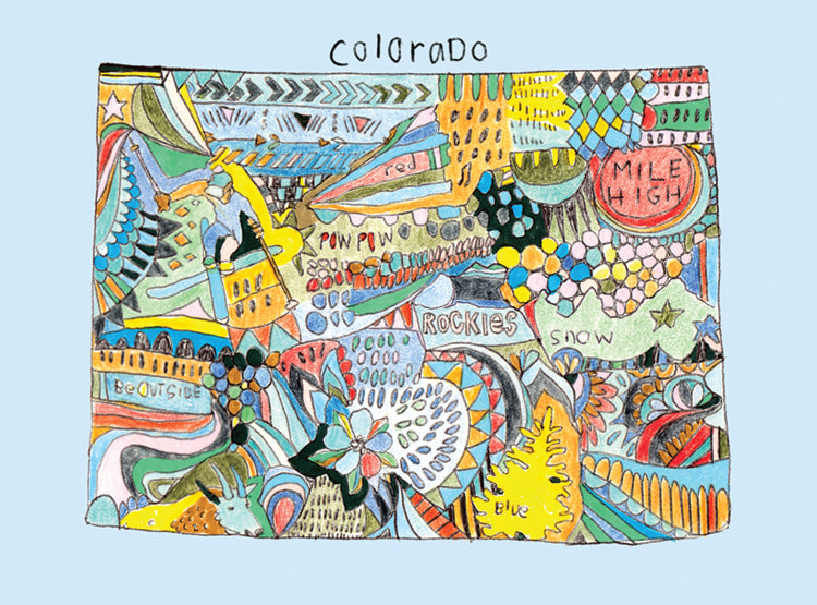 Doodle: Colorado Card
