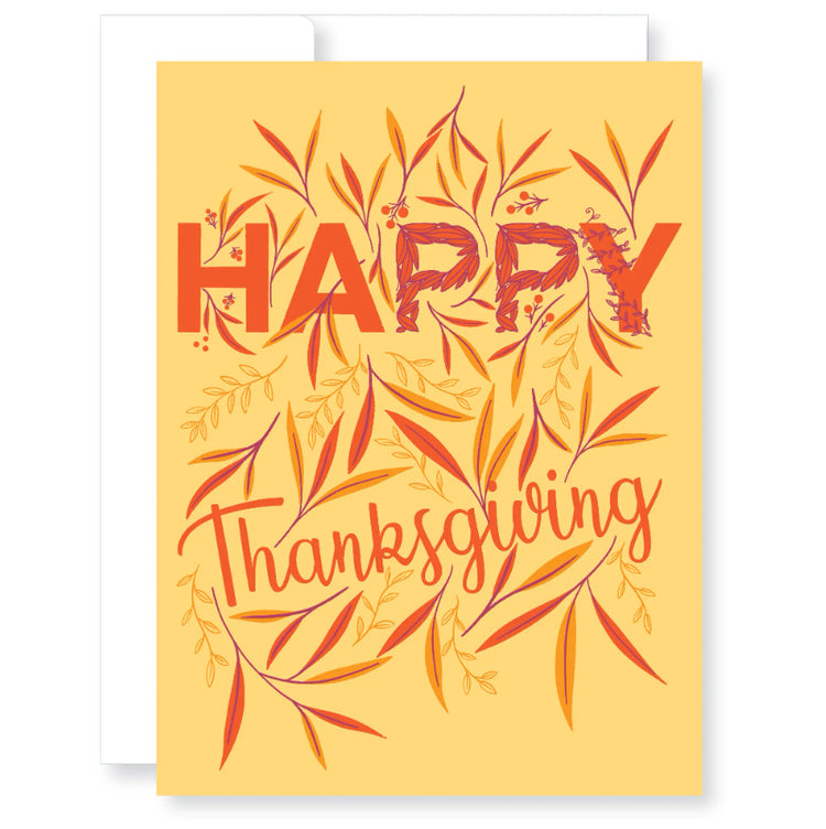 Thanksgiving Leaves Card