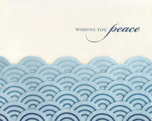 Peaceful Waves Collage Sympathy Card