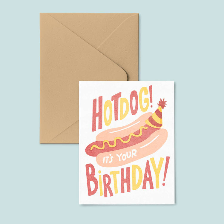 Hot Dog! Birthday Card