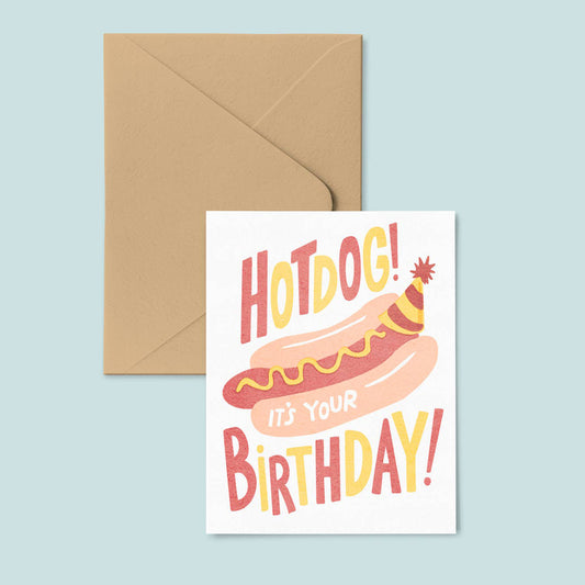 Hot Dog! Birthday Card