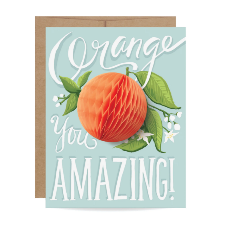 Orange You Amazing Pop-Up Card