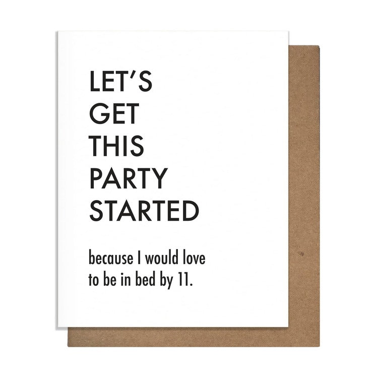 Get this Party Started Birthday Card