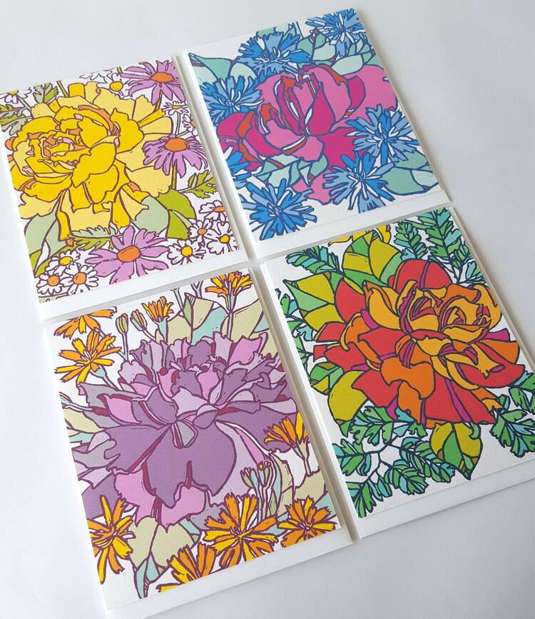 Rose Notecard Set