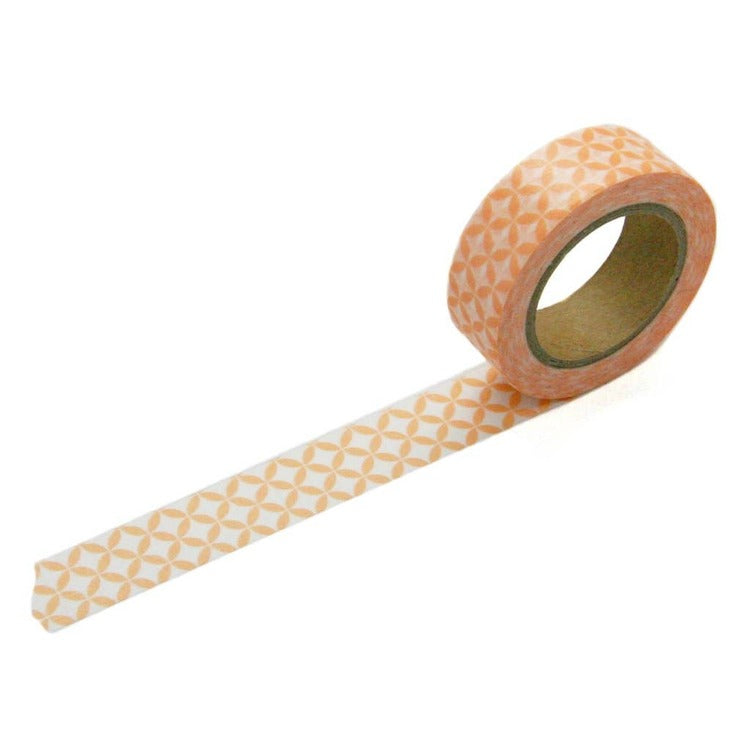 Coral Geometric Washi Tape