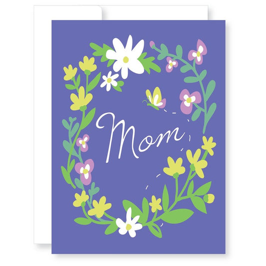 Flower Border Mother's Day Card