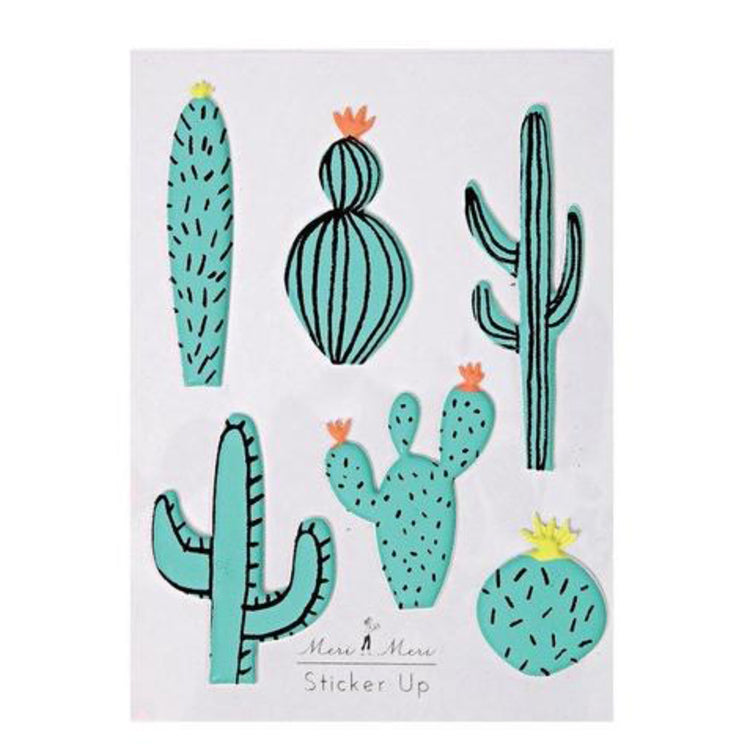 Cactus Puffy Stickers