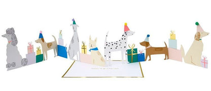 Dog Party Concertina Card