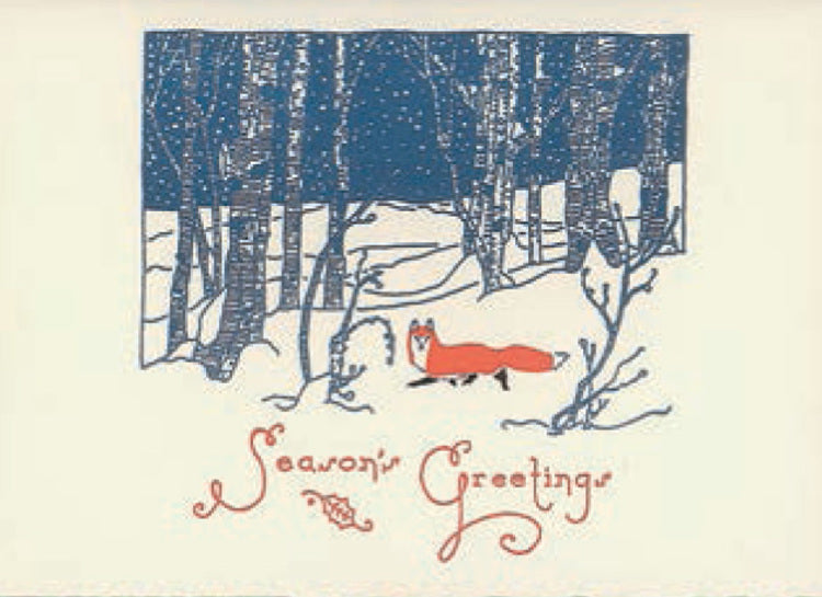 Snow Fox Christmas Cards