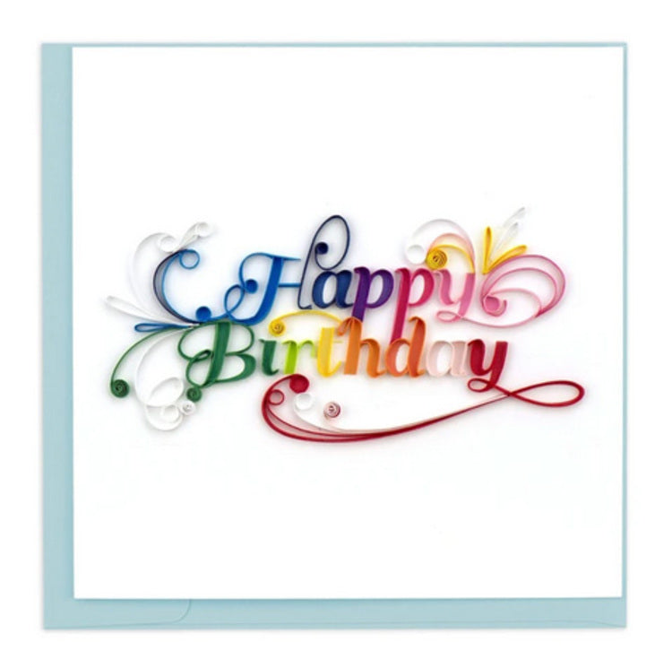 Happy Birthday Quilling Card