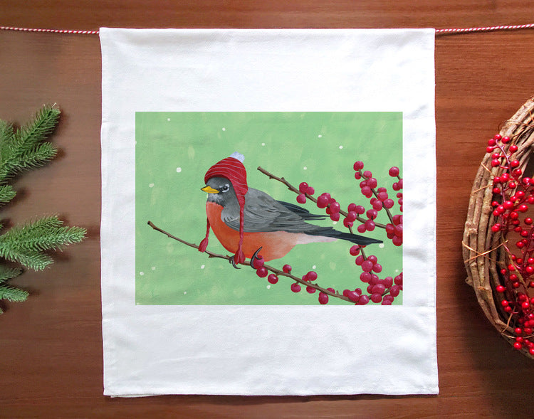 Little Robin Holiday Towel