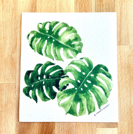 Monstera Swedish Dishcloth